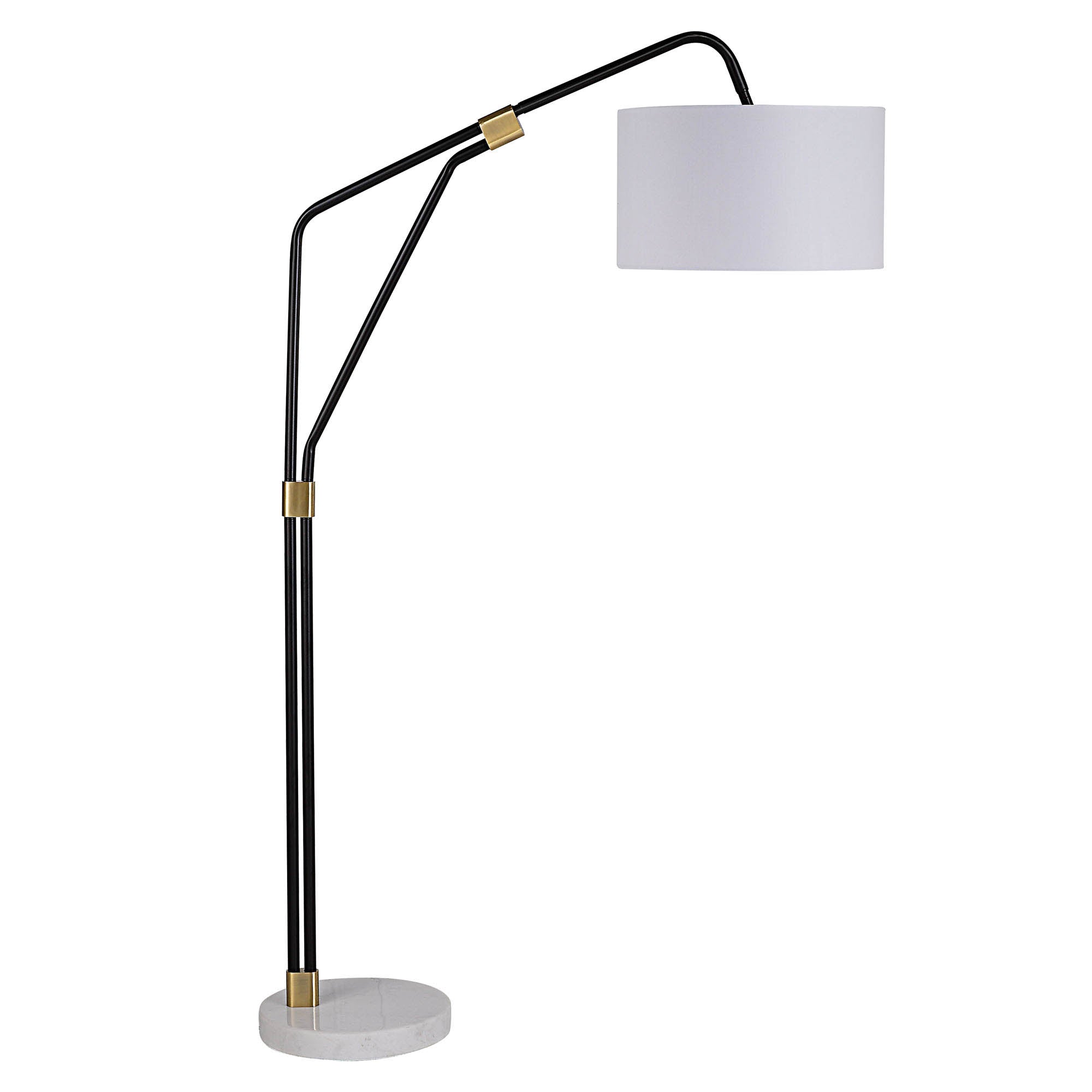Wroxton 71" Floor Lamp, Matte Black-Floor Lamp-DECOROLALA