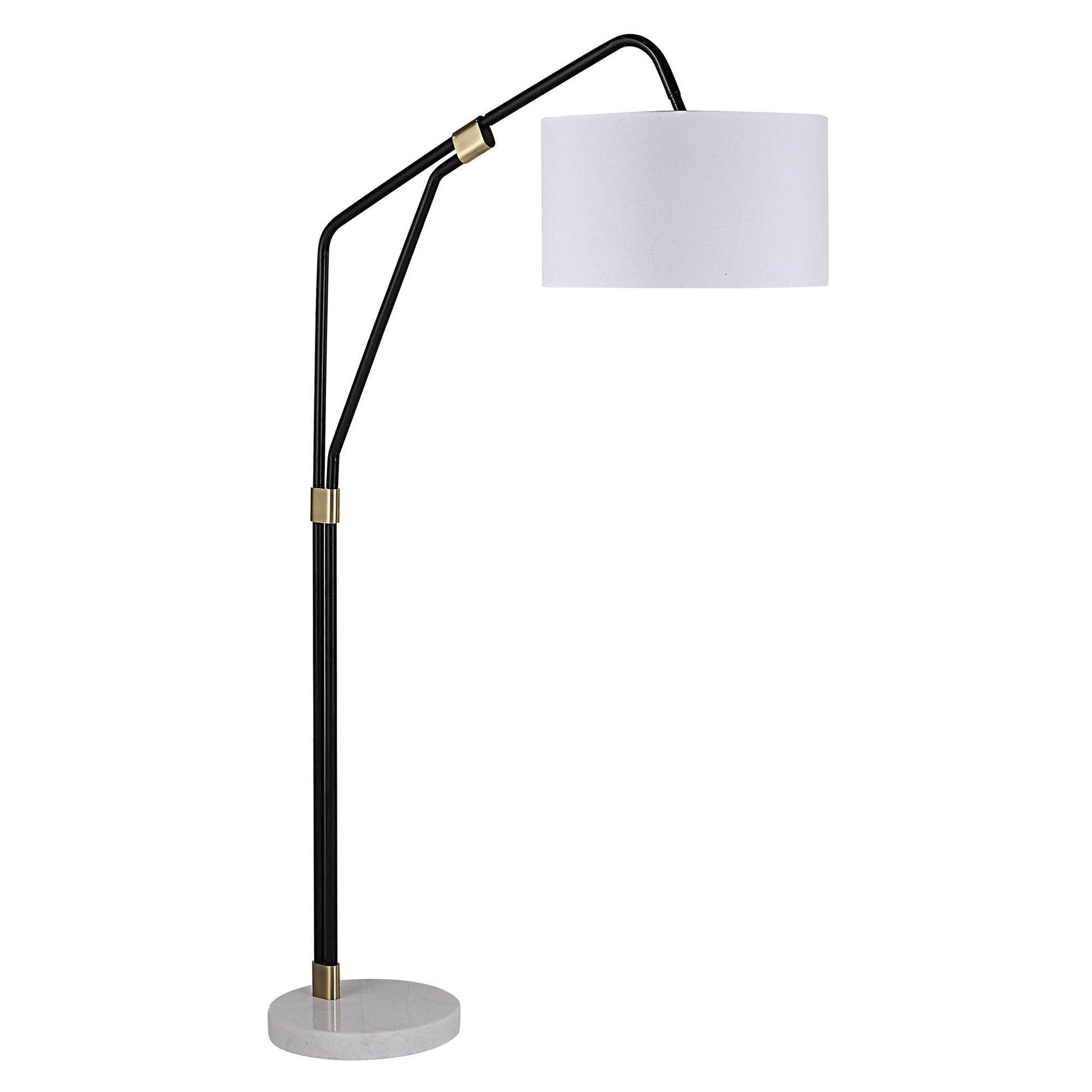 Wroxton 71" Length Floor Lamp, Matte Black-Floor Lamp-DECOROLALA