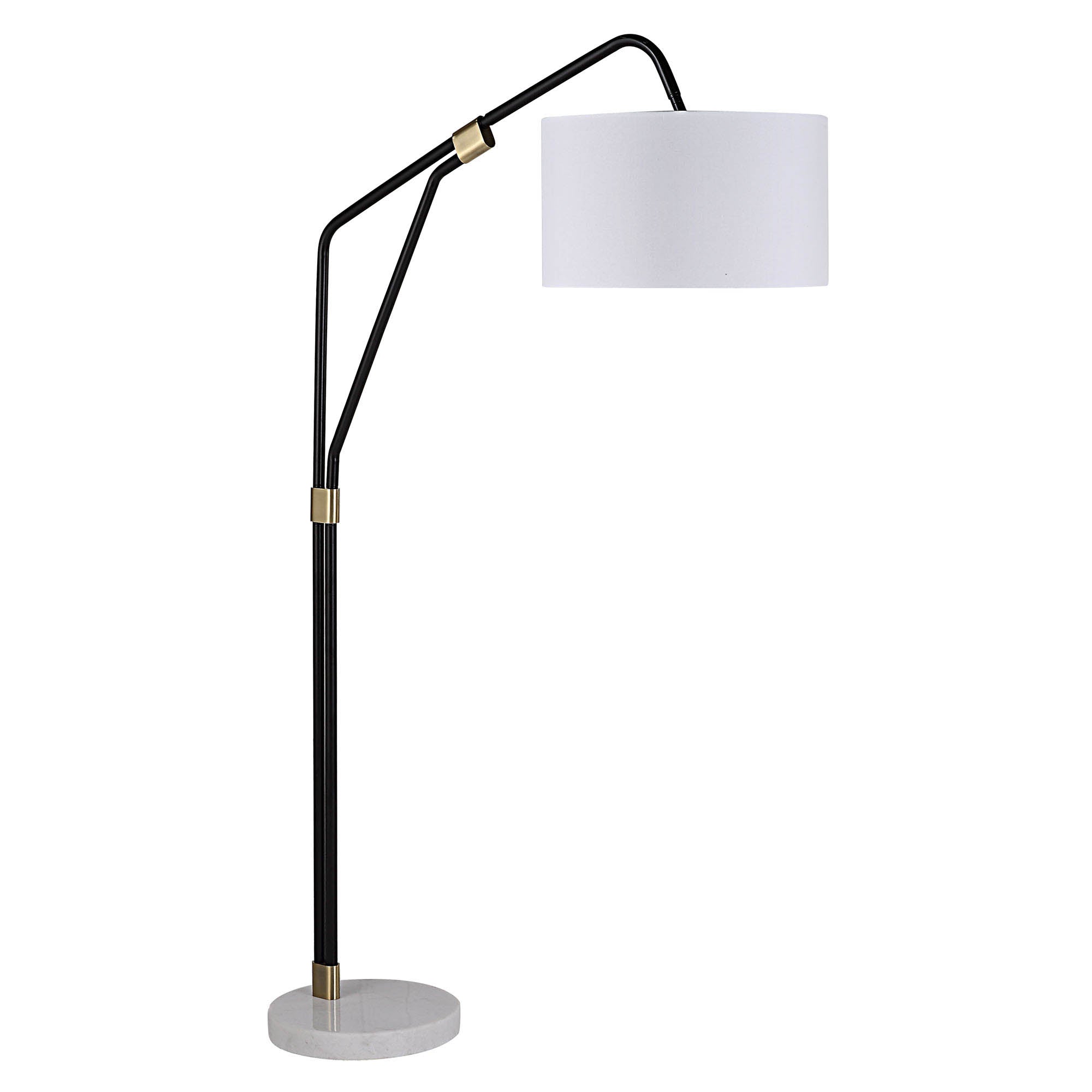 Wroxton 71" Length Floor Lamp, Matte Black-Floor Lamp-DECOROLALA