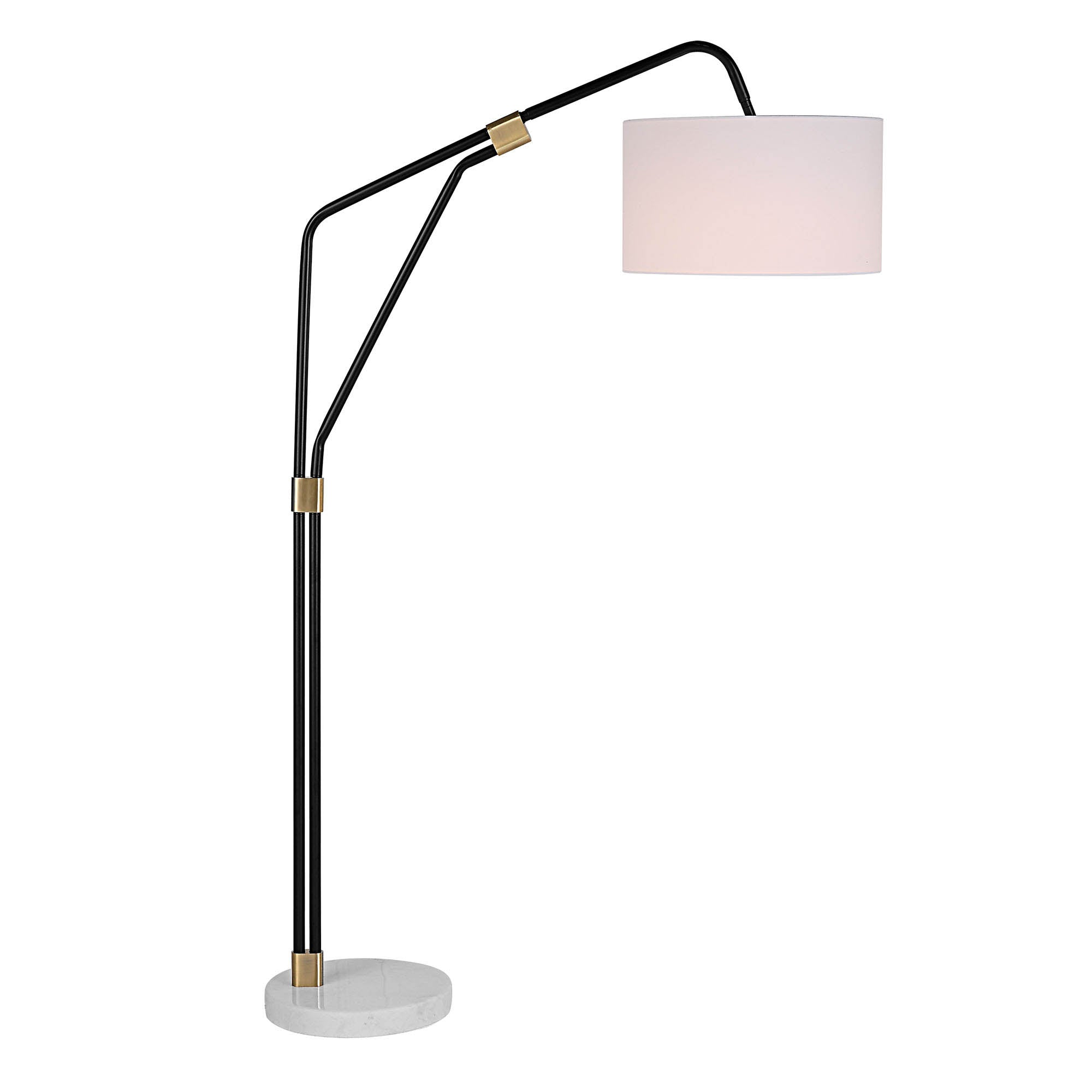 Wroxton 71" Length Floor Lamp, Matte Black-Floor Lamp-DECOROLALA