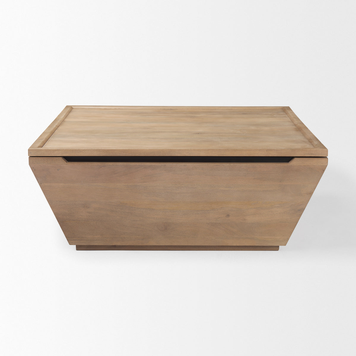Wyatt 41.0L x 41.0W x 16.0H Brown Wood Angular Coffee Table-Coffee Tables-DECOROLALA