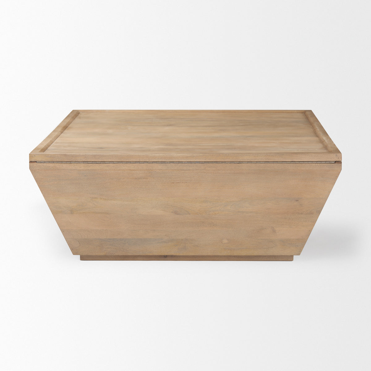 Wyatt 41.0L x 41.0W x 16.0H Brown Wood Angular Coffee Table-Coffee Tables-DECOROLALA