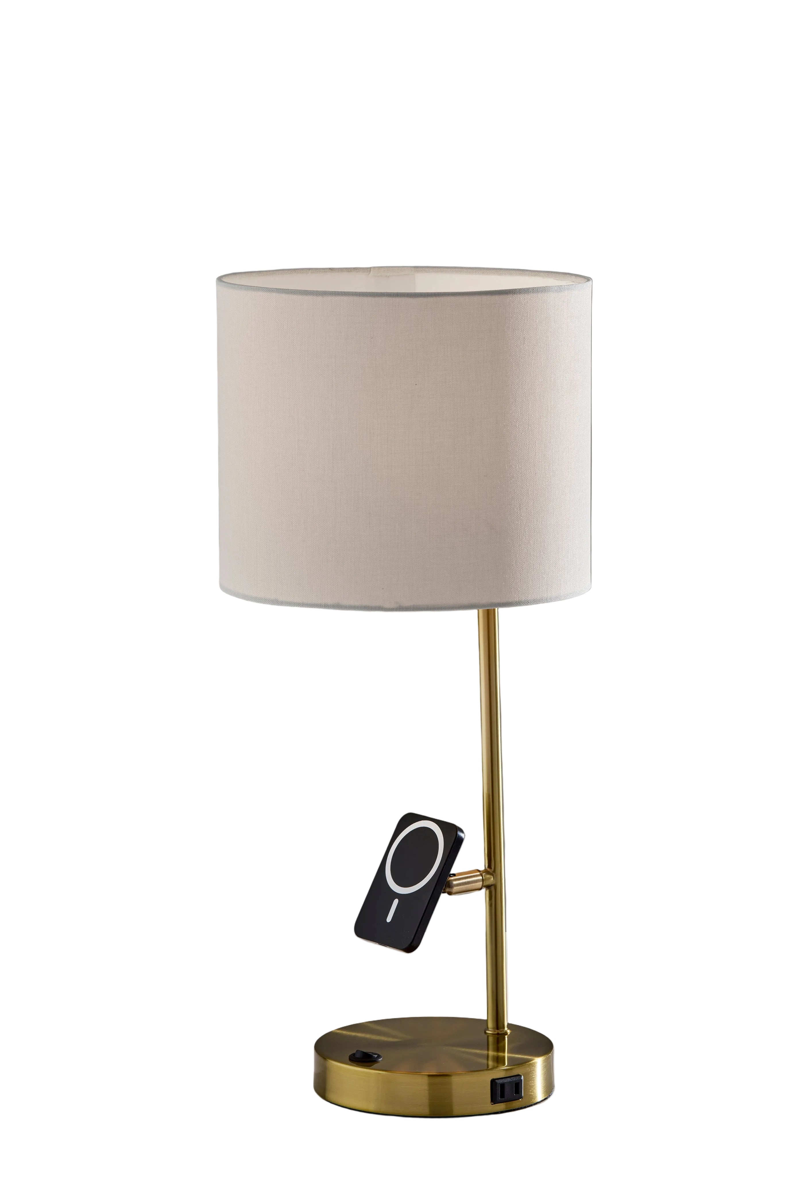 Wyatt Supercharger Desk Lamp 22" USB Charging-Lighting-DECOROLALA