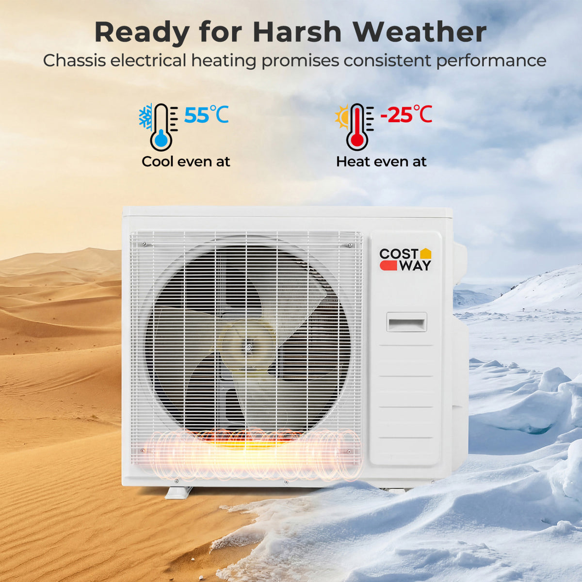 X-Pro 35000 BTU 2 Zone 22.5 SEER2 Mini Split AC with Heat Pump-12K + 12K-Multi-Zone Mini Split Air Conditioners-DECOROLALA