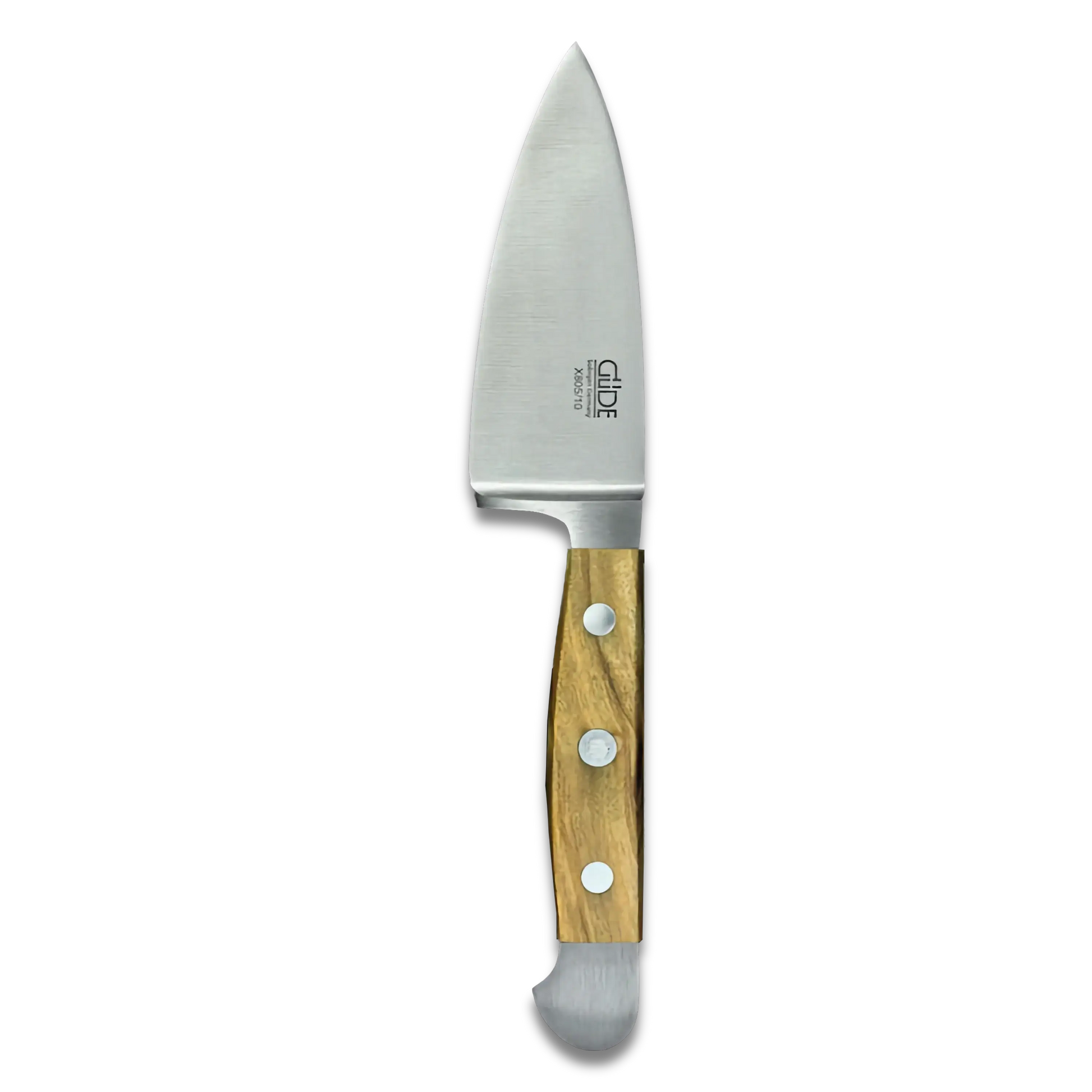 ALPHA OLIVE |  Hard Cheese Knife 4" Blade | Forged Steel / Olive wood handle-3