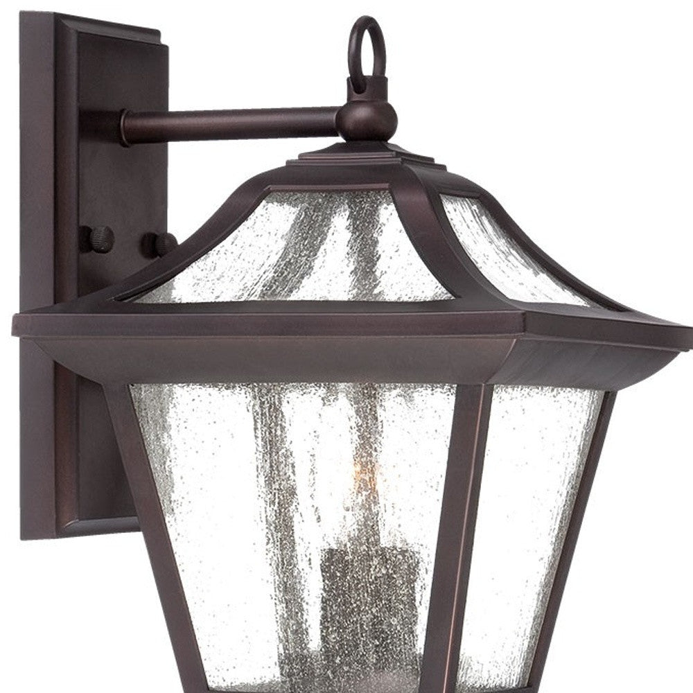 XL Antique Bronze Birdhouse Shape Outdoor Wall Light-Outdoor Lighting-DECOROLALA