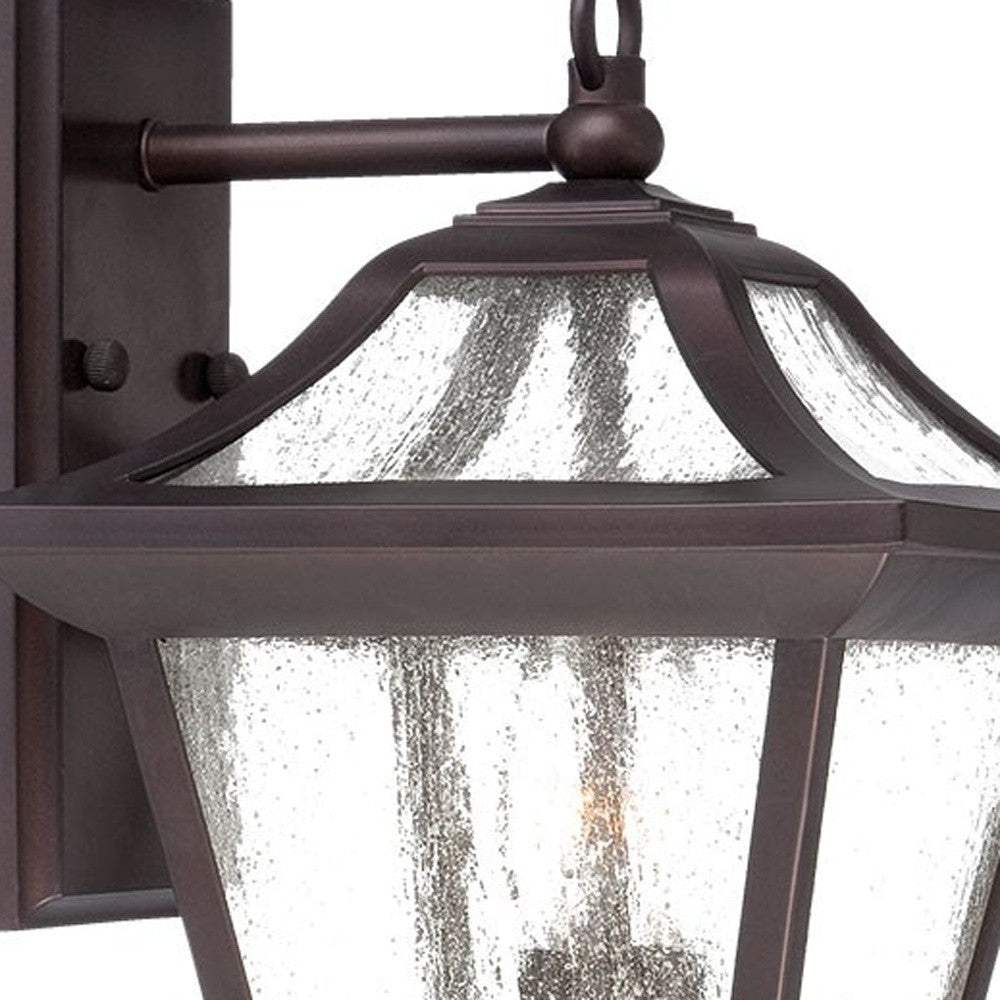 XL Antique Bronze Birdhouse Shape Outdoor Wall Light-Outdoor Lighting-DECOROLALA