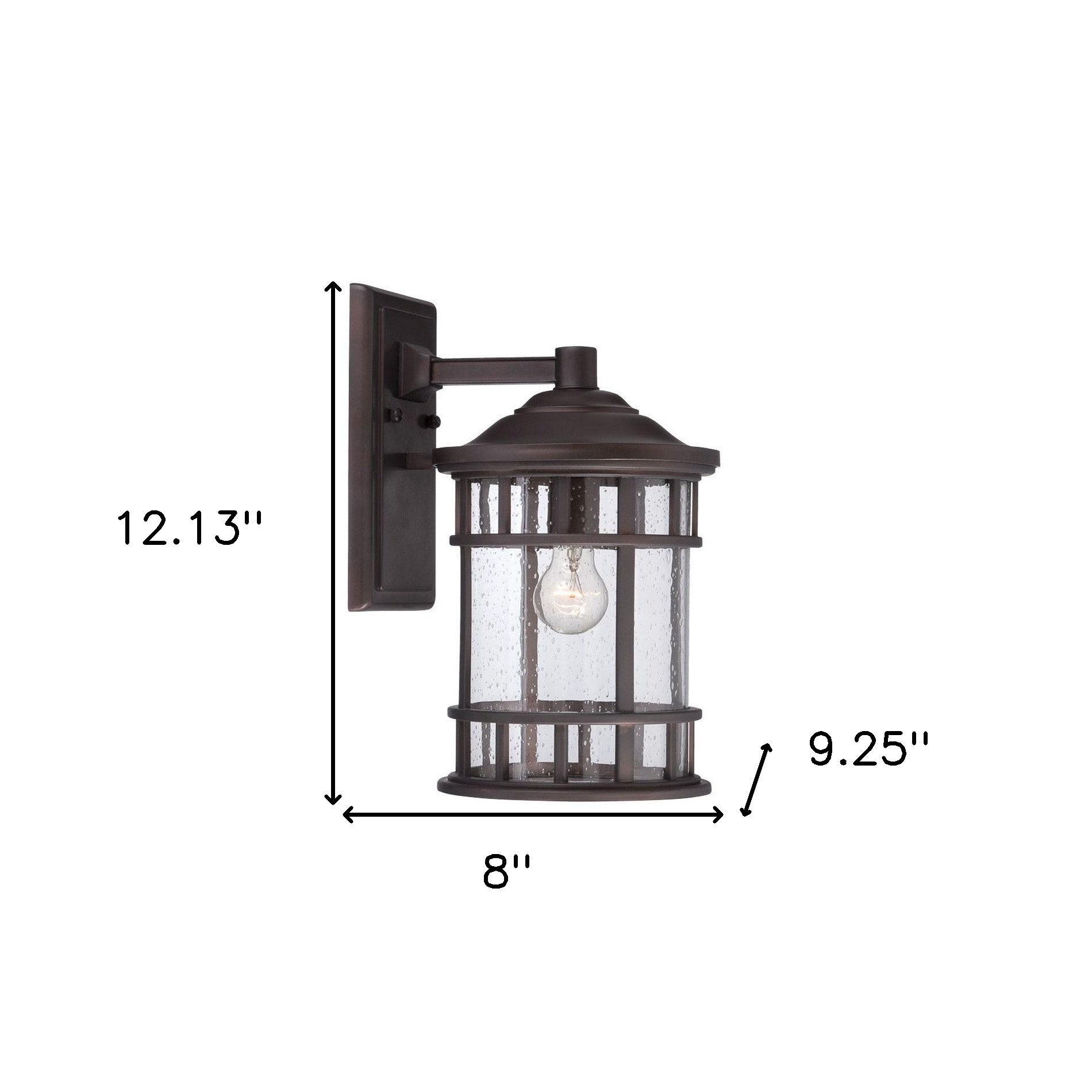 XL Antique Bronze Canister Wall Light-Outdoor Lighting-DECOROLALA