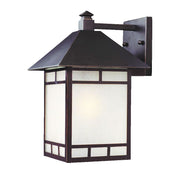 XL Antique Bronze Frosted Glass Lantern Wall Light-Outdoor Lighting-DECOROLALA