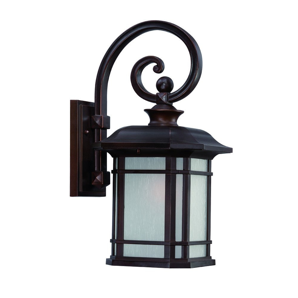 XL Antique Bronze Frosted Linen Glass Lantern Wall Light-Outdoor Lighting-DECOROLALA