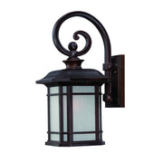XL Antique Bronze Frosted Linen Glass Lantern Wall Light-Outdoor Lighting-DECOROLALA