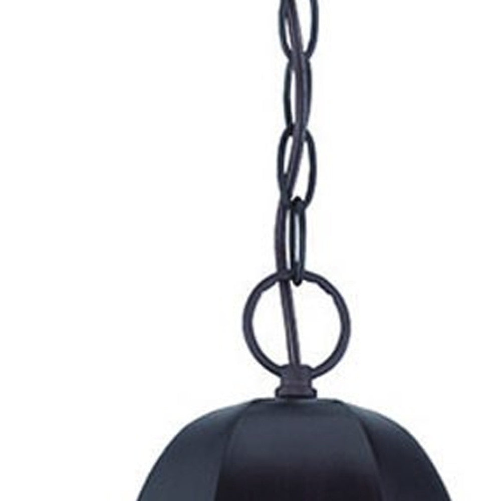 XL Antique Bronze Geometric Glass Hanging Light-Outdoor Lighting-DECOROLALA