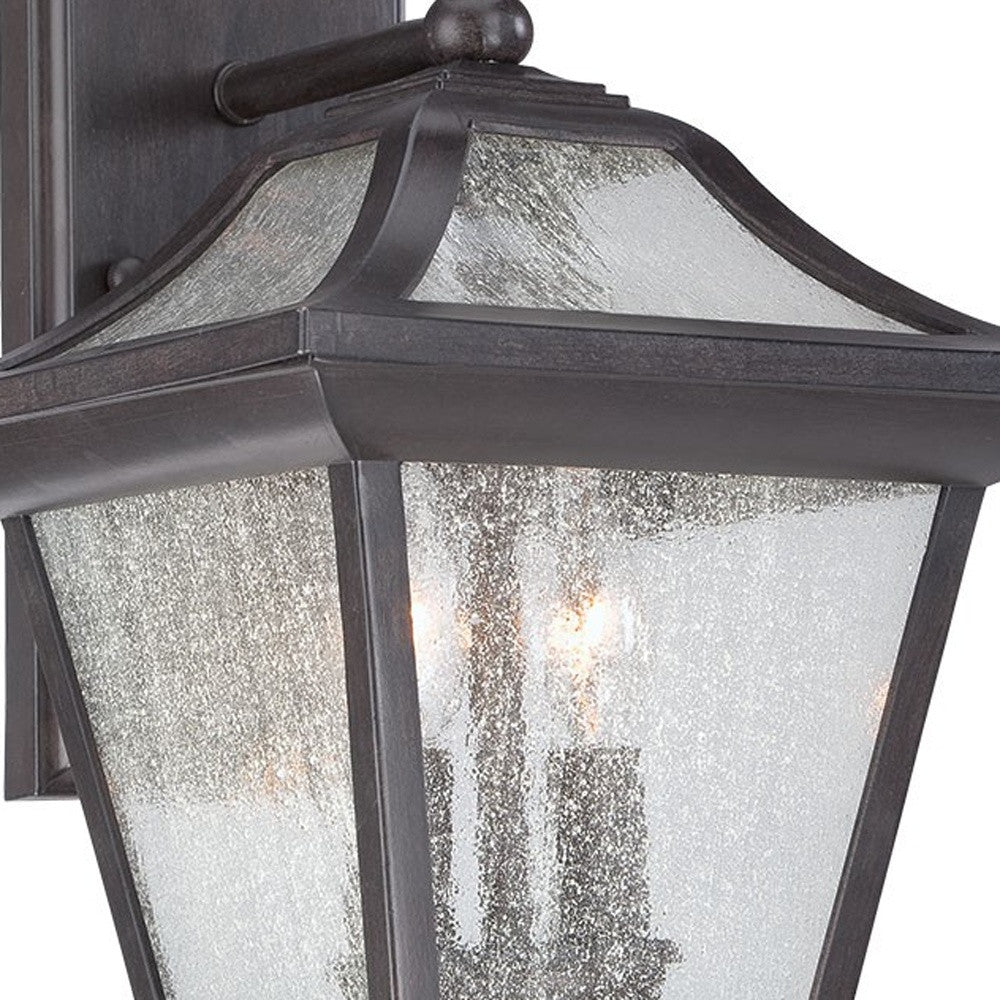 XL Matte Black Birdhouse Shape Outdoor Wall Light-Outdoor Lighting-DECOROLALA