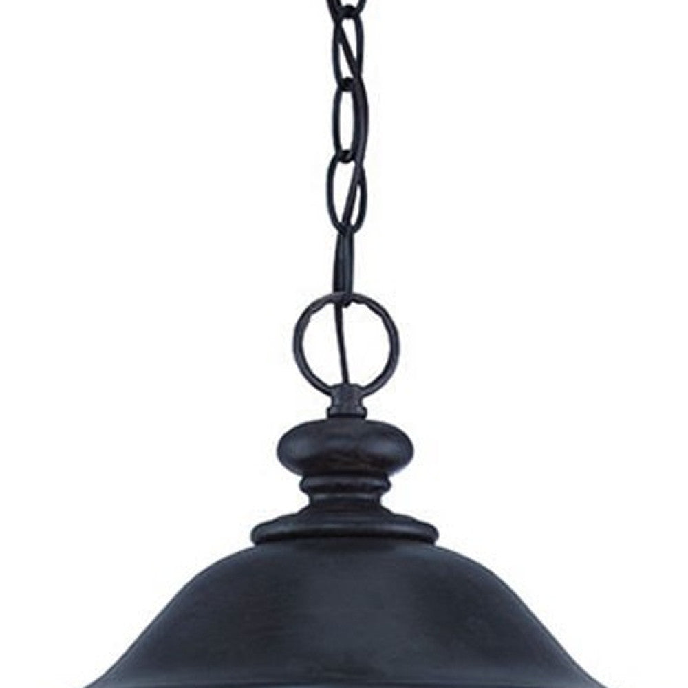 XL Three Light Matte Black Urn Shaped Hanging Light-Chandeliers-DECOROLALA