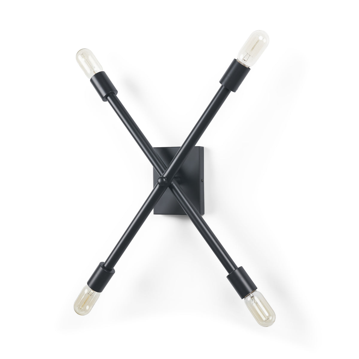 Xendi 4x25 Black Toned Metal Sputnik Wall Sconce-Wall Sconces-DECOROLALA