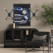 Xendi 4x25 Black Toned Metal Sputnik Wall Sconce-Wall Sconces-DECOROLALA