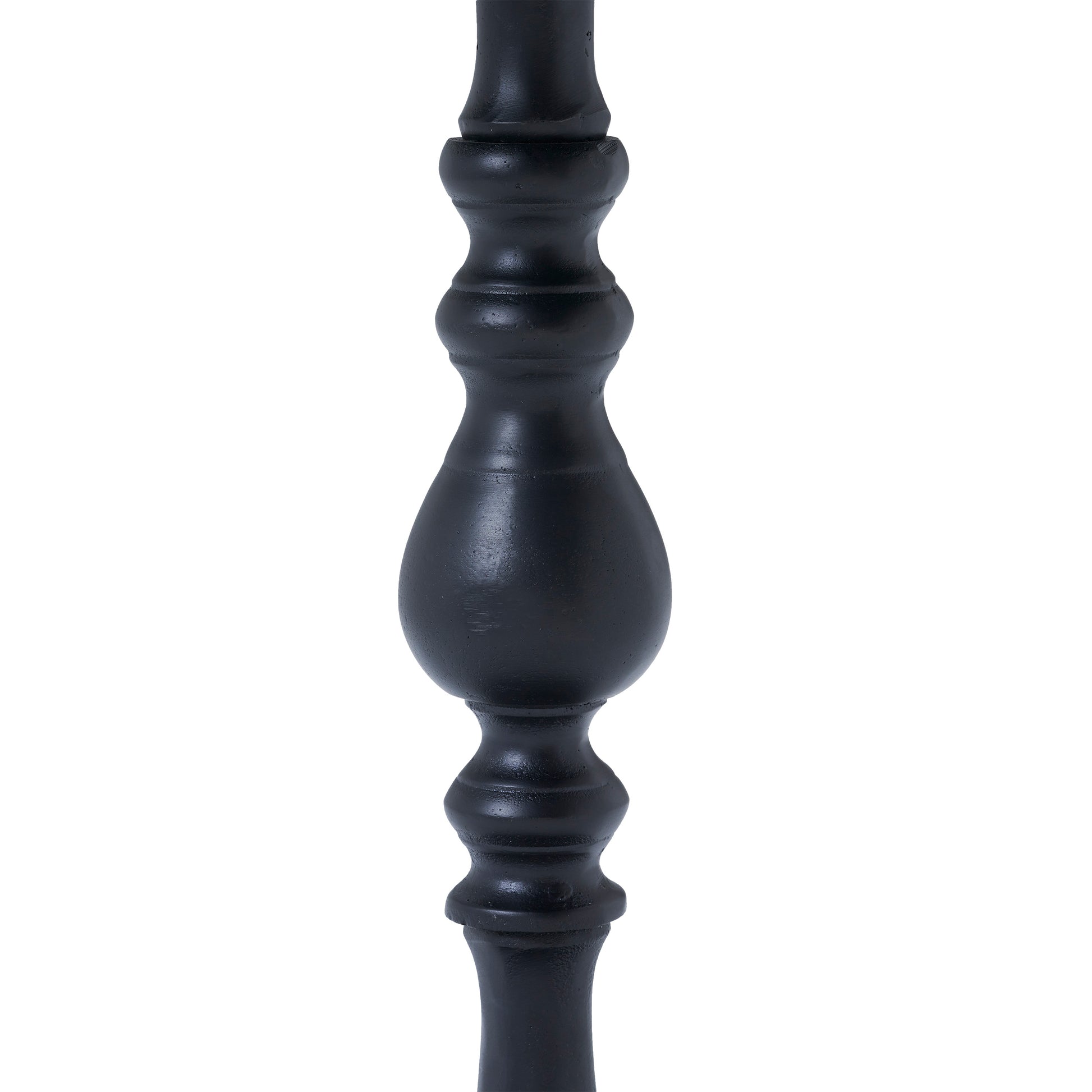 Yates Indoor Cast Aluminum Side Table, Matte Black-End Table-DECOROLALA