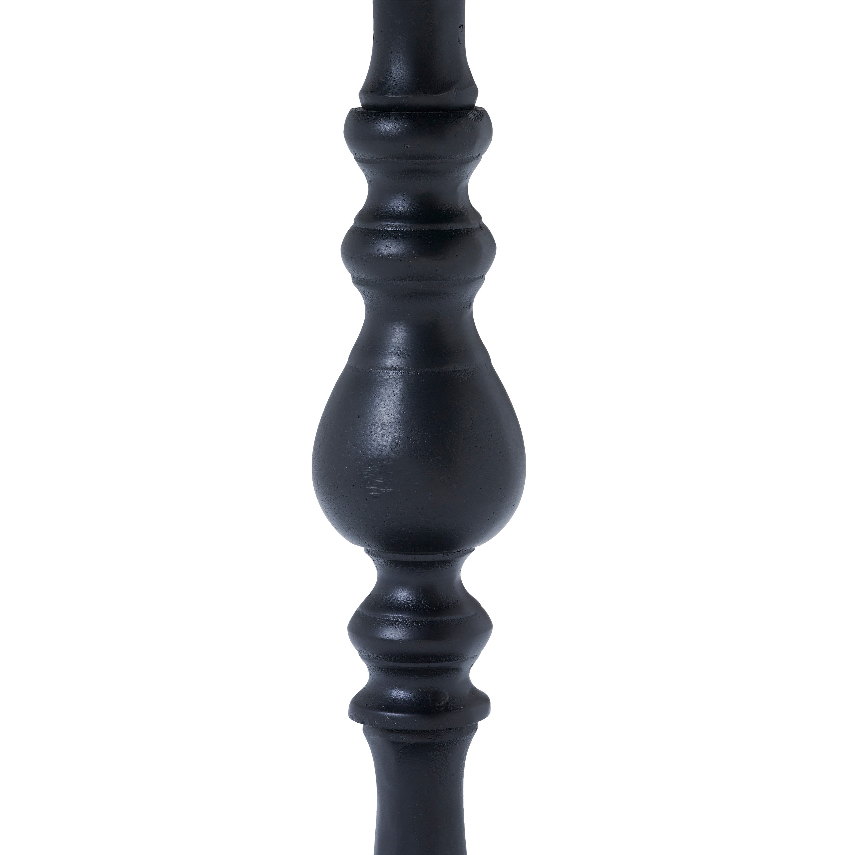 Yates Indoor Cast Aluminum Side Table, Matte Black-End Table-DECOROLALA