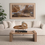 Yeadon Shaped Oval Wood Object - 5"L x 34"W Indian Wood-Objects-DECOROLALA