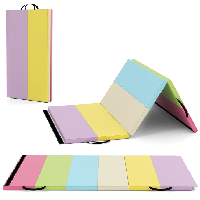 Yoga Set: Gymnastics Mat+Folding Gymnastics Balance Beam-Yoga & Gym Mats-DECOROLALA