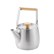 Yoshikawa Aikata Stainless Steel Kettle 1.8L – Natural Wood Handle | Japan-Cookware-DECOROLALA
