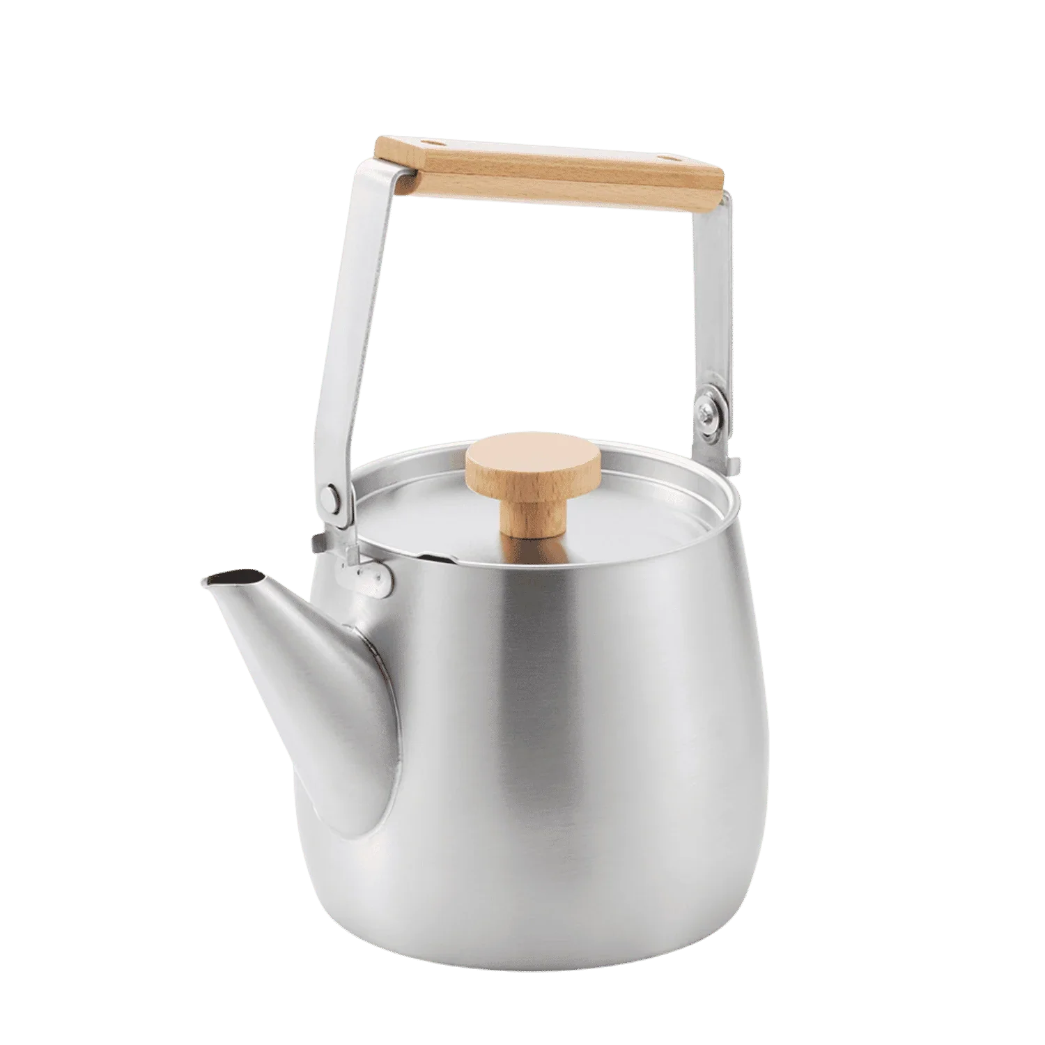 Yoshikawa Aikata Stainless Steel Kettle 1.8L – Natural Wood Handle | Japan-Cookware-DECOROLALA