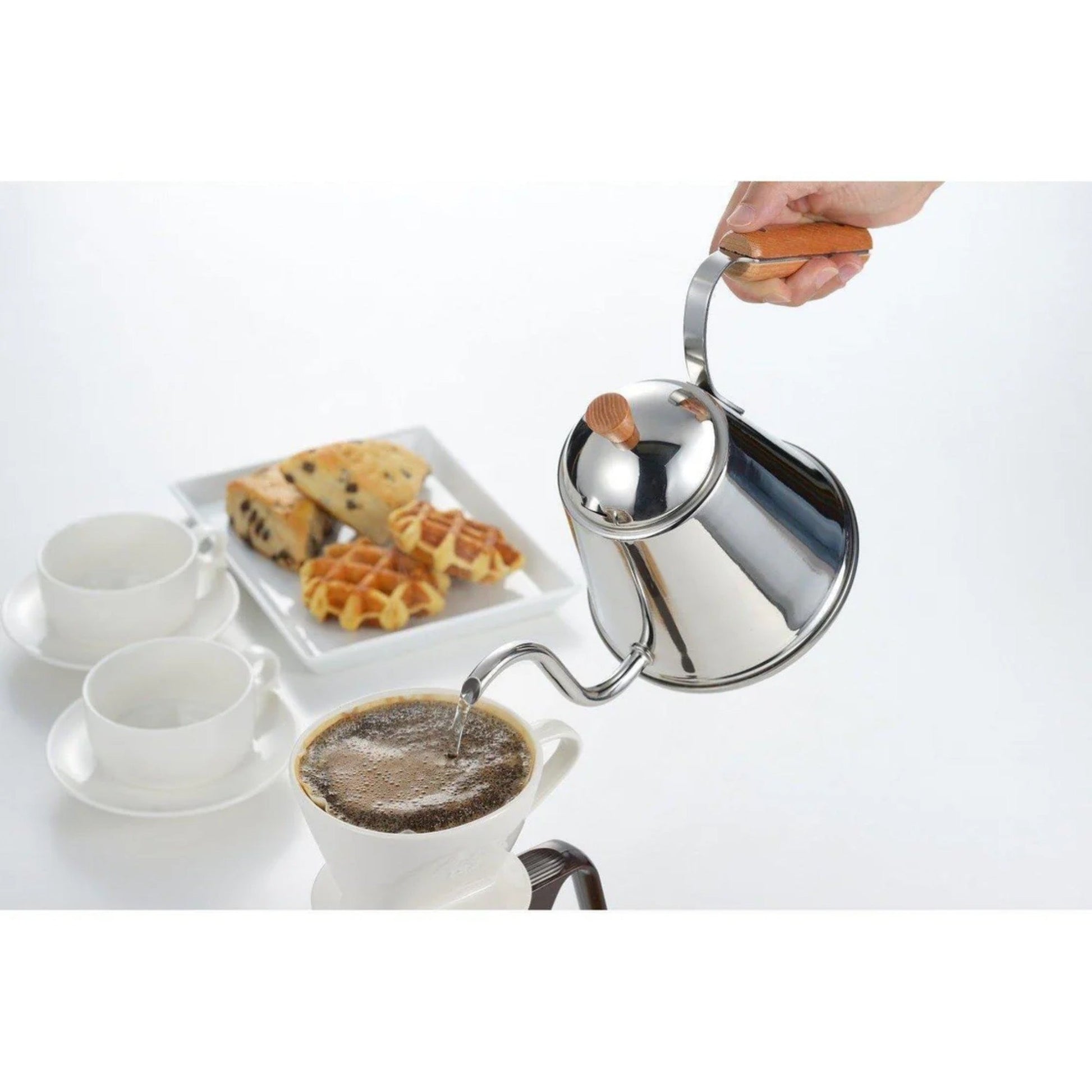 Yoshikawa Cafe Time 1L Stainless Steel Gooseneck Drip Kettle-Tea & Coffee-DECOROLALA