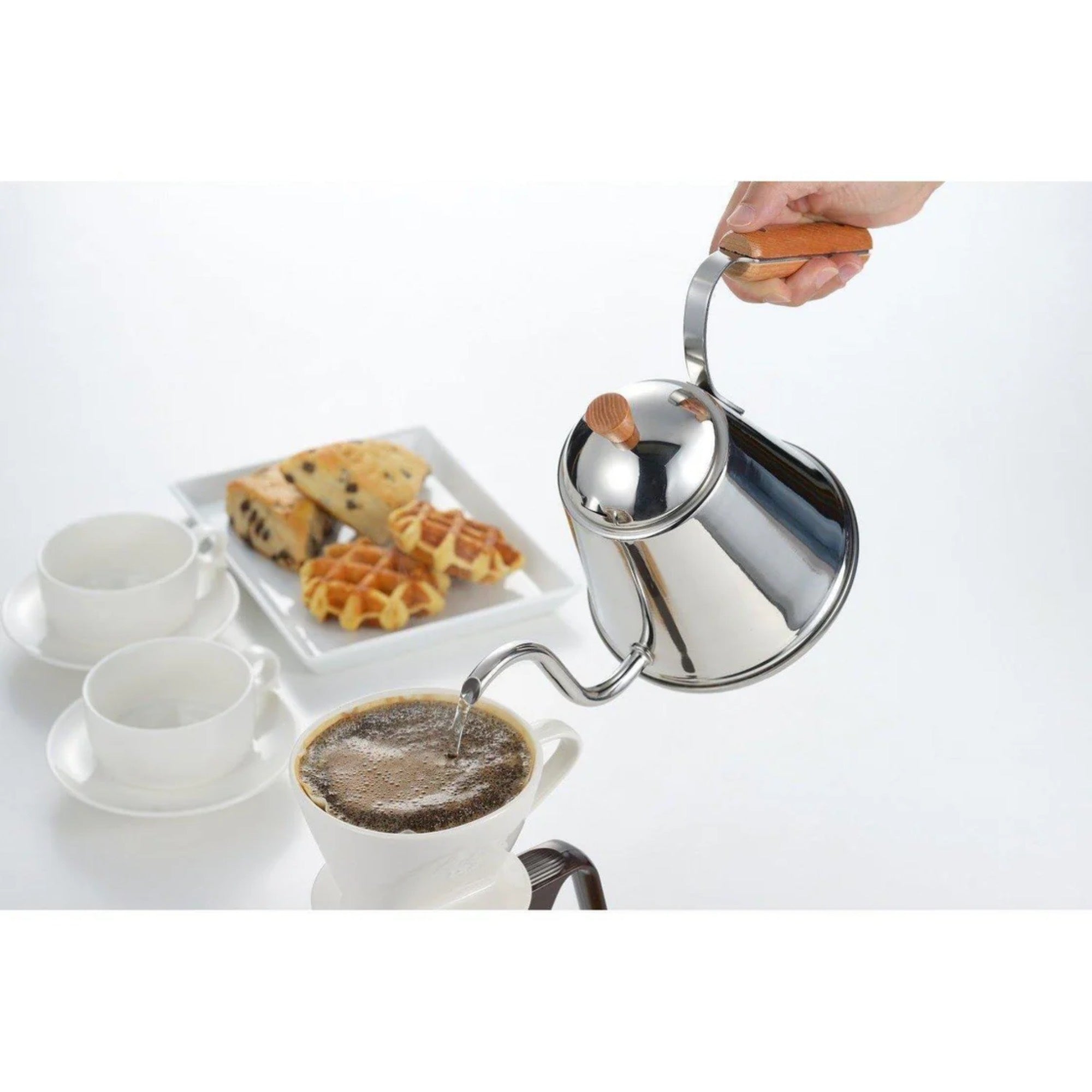 Yoshikawa Cafe Time 1L Stainless Steel Gooseneck Drip Kettle-Tea & Coffee-DECOROLALA