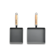 Yoshikawa Cook-Pal Ren Carbon Steel Rolled Omelette Pan Duo Set | Made in Japanese-Cookware-DECOROLALA