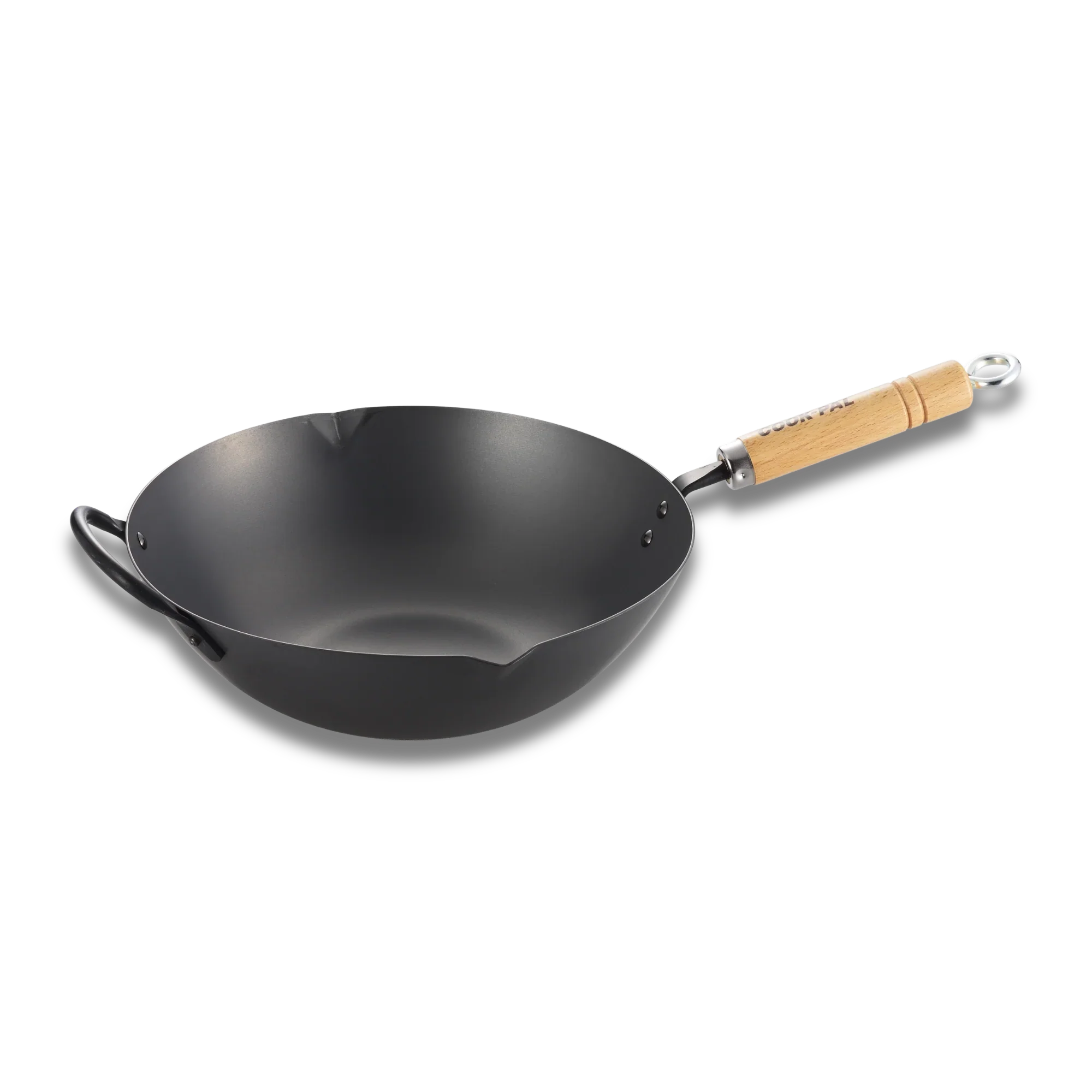 Yoshikawa Cook-Pal Ren Carbon Steel Wok 30cm-fry pan-DECOROLALA