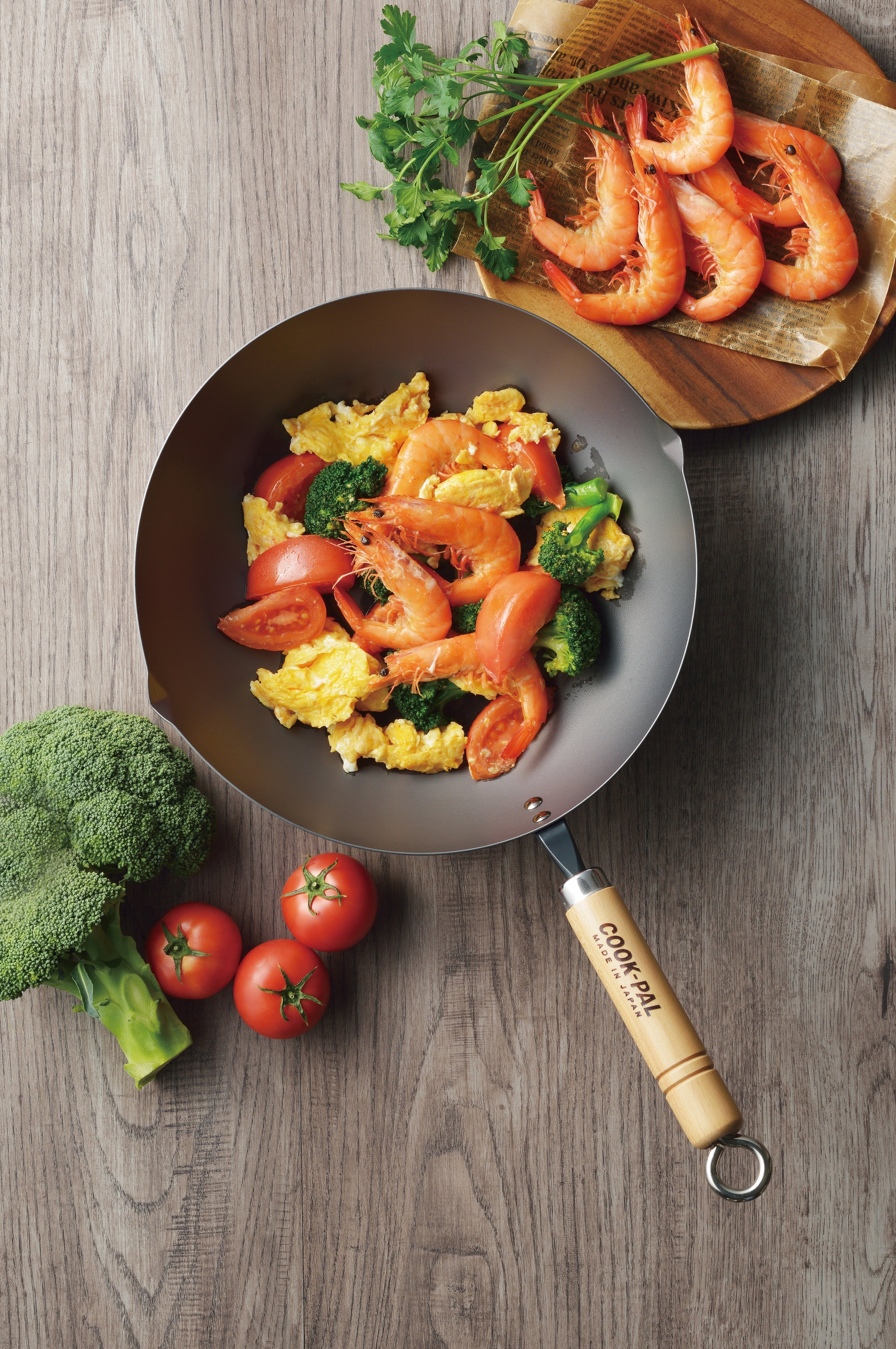 Yoshikawa Cook-Pal Ren Deep Carbon Steel Fry Pan 20cm with Yukihira Lid-3