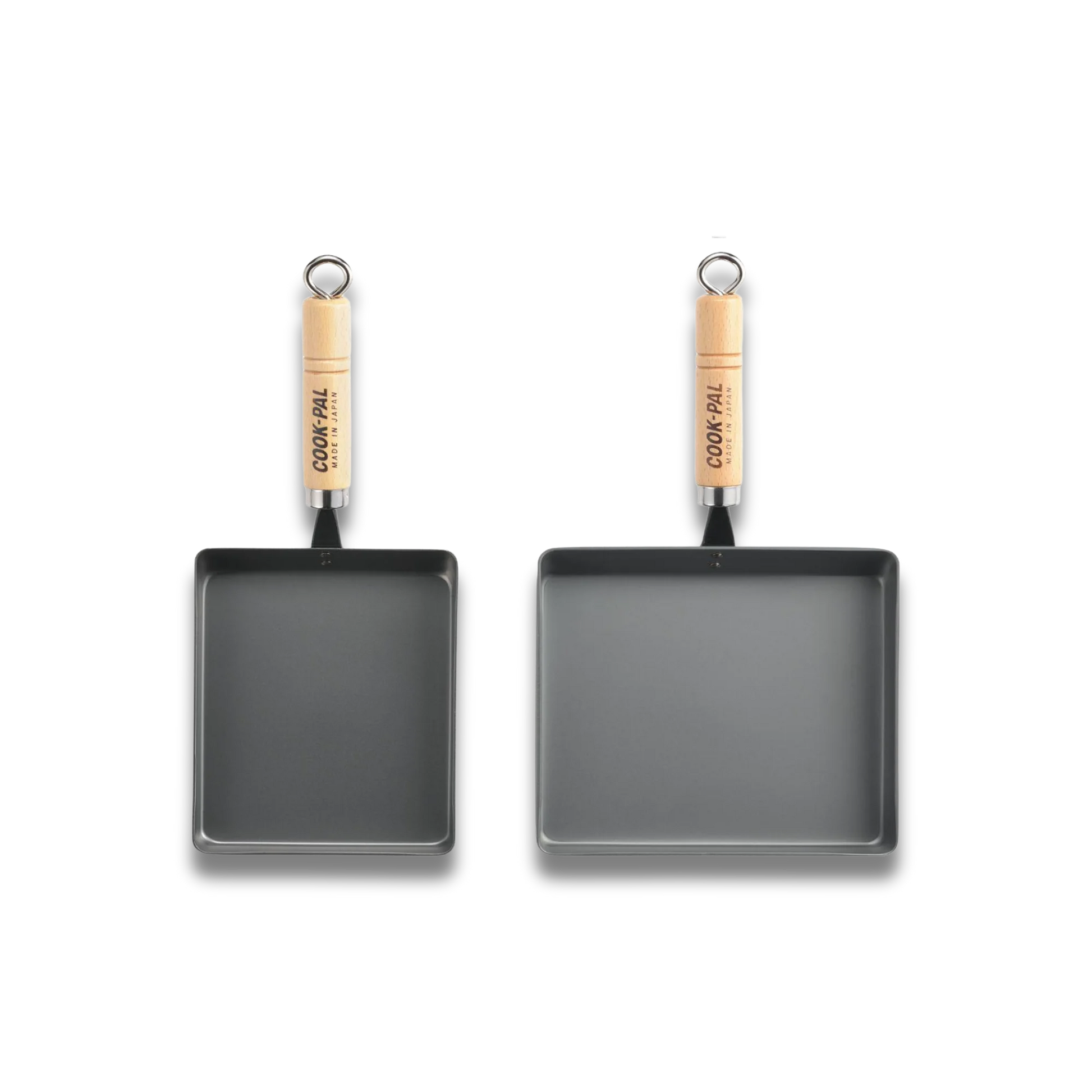 Yoshikawa Cook-Pal Ren Iron Tamagoyaki Pan Set - Medium & Large-Cookware-DECOROLALA