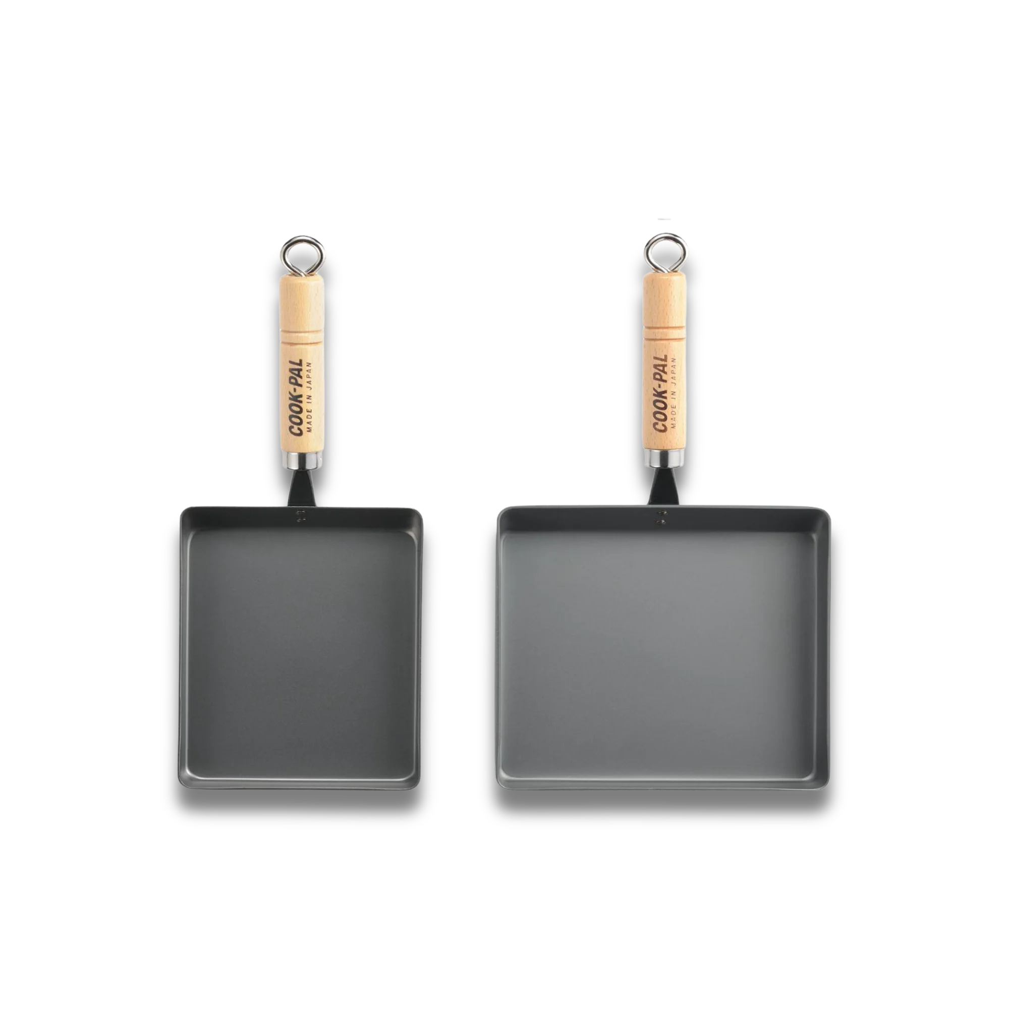 Yoshikawa Cook-Pal Ren Iron Tamagoyaki Pan Set - Medium & Large-Cookware-DECOROLALA
