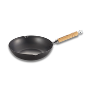 Yoshikawa Cook-Pal Ren Japanese Deep Fry Pan 28cm Carbon Steel | Made in Japan-Fry Pan-DECOROLALA