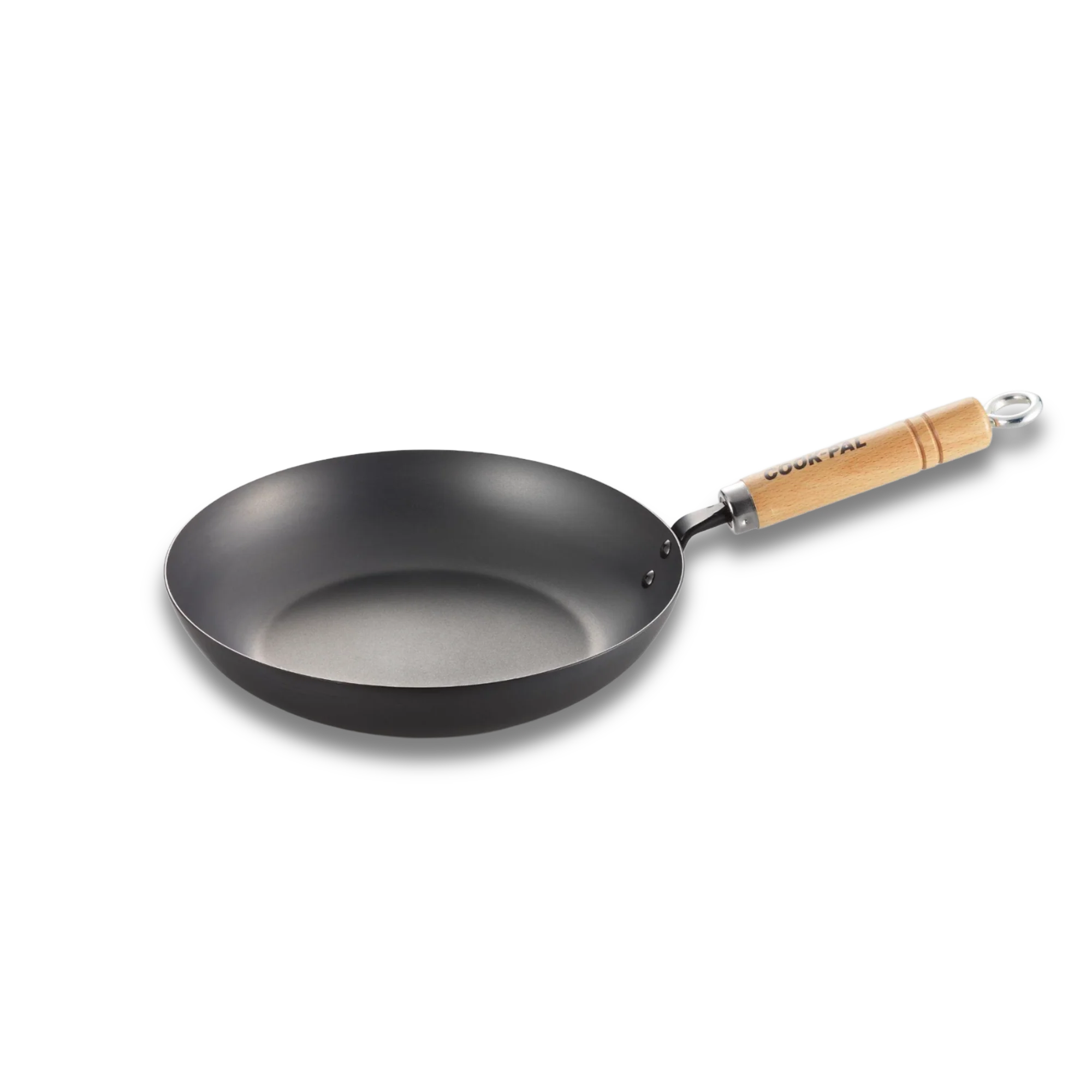Yoshikawa Cook-Pal Ren Nitrided Carbon Steel Fry Pan 24cm with Yukihira Lid-3