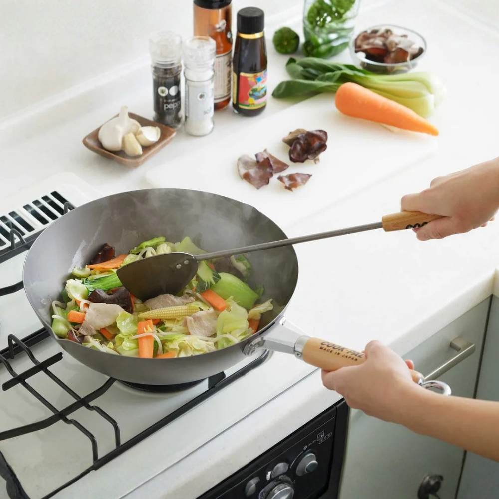 Yoshikawa Cook-Pal Titanium Wok 30cm-fry pan-DECOROLALA