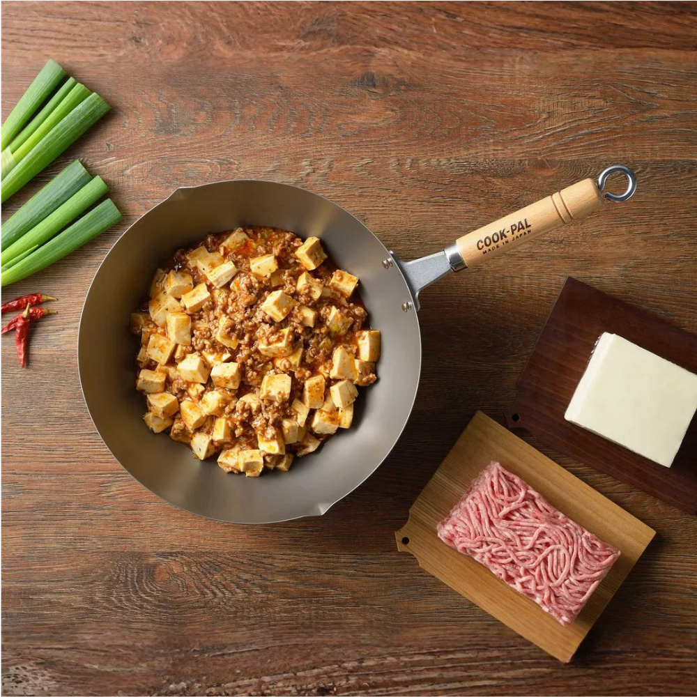 Yoshikawa Cook-Pal Titanium Wok 30cm-fry pan-DECOROLALA