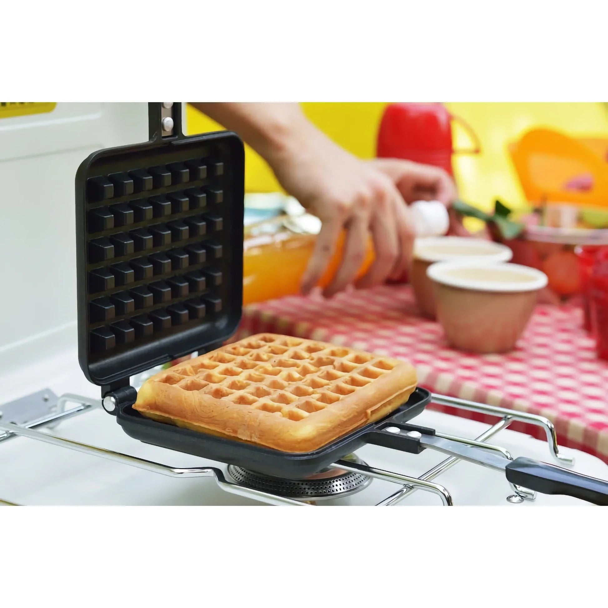 Yoshikawa Japanese Stovetop Waffle Maker – Cast Aluminum, Non-Stick (Gas Stove Only)-Cookware-DECOROLALA