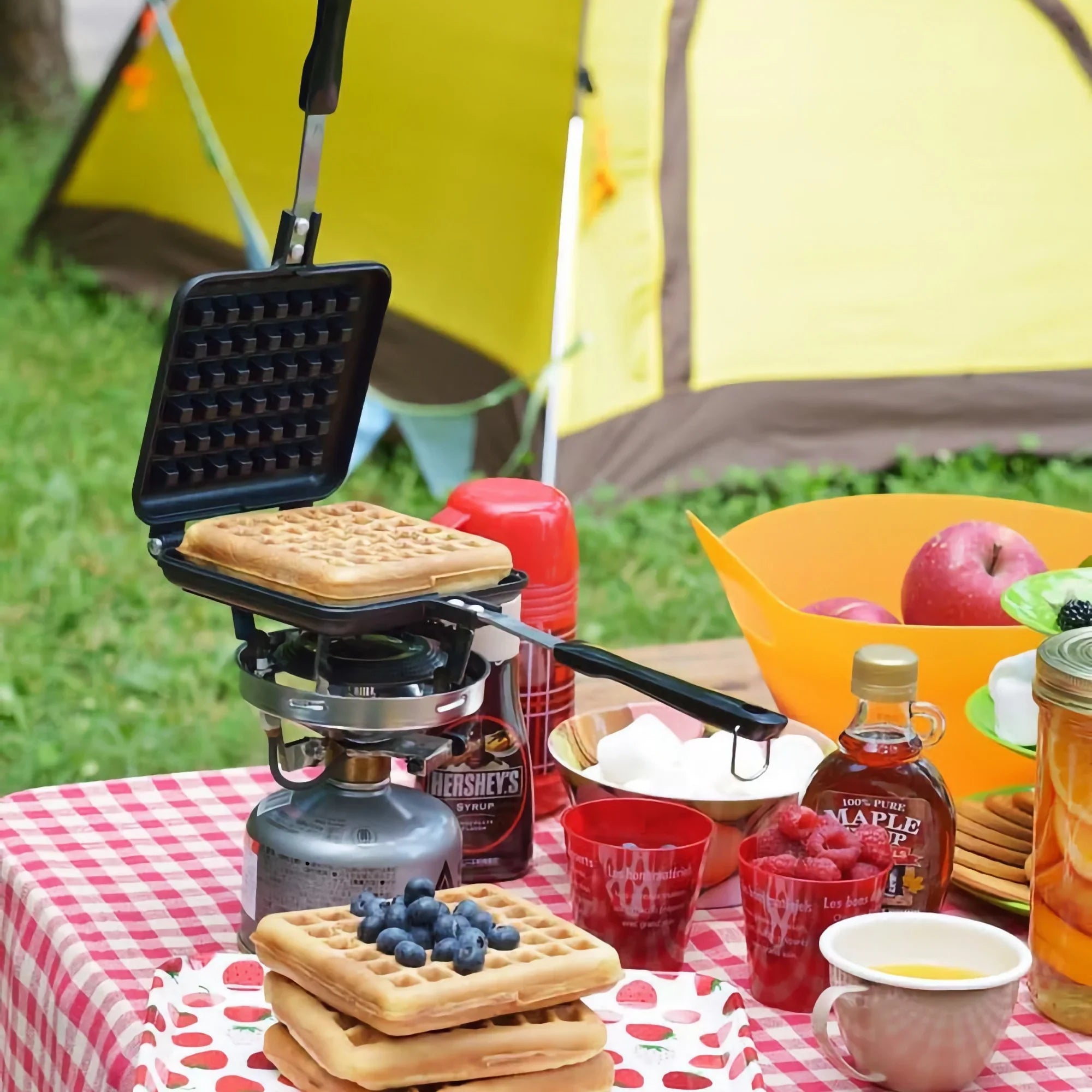 Yoshikawa Japanese Stovetop Waffle Maker – Cast Aluminum, Non-Stick (Gas Stove Only)-Cookware-DECOROLALA