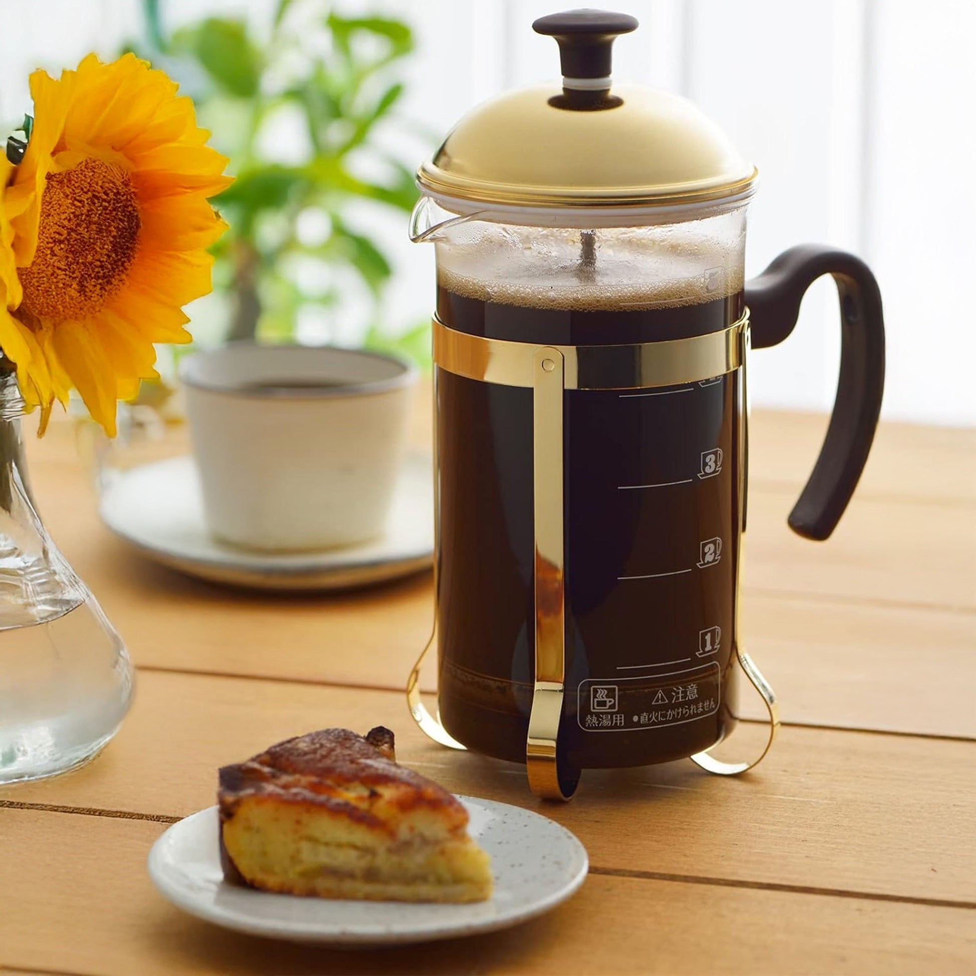 Yoshikawa Stainless Steel Coffee Press Server - 600ml Japan-Tea & Coffee-DECOROLALA