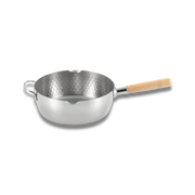 Yoshikawa Yukihira 24?cm Pot Stainless Steel | 3.6?L with Wooden Handle-Cookware-DECOROLALA