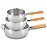 Yoshikawa Yukihira 3-Piece Stainless Steel Saucepan Set - 16/20/24cm-Cookware-DECOROLALA