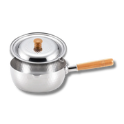 Yoshikawa Yukihira Saucepan 20cm with Lid | Stainless Steel Pot-Cookware-DECOROLALA