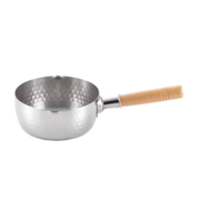 Yoshikawa Yukihira Stainless Steel Saucepan - 16cm Hammered Pot-Cookware-DECOROLALA