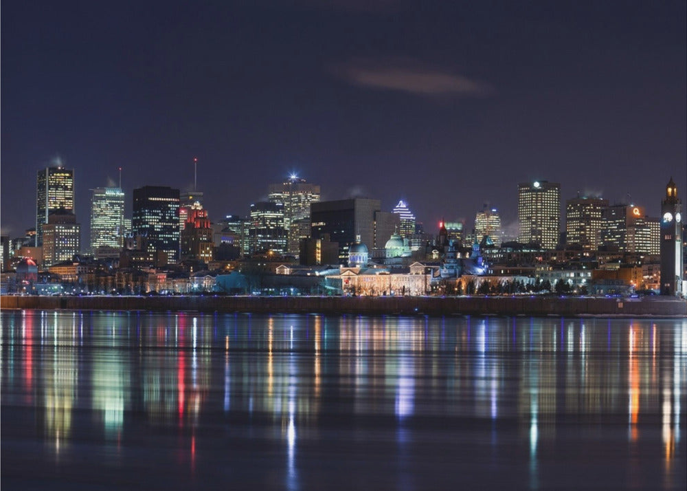 YuppiDu Montreal Night Wall Art-Canvas Print-DECOROLALA