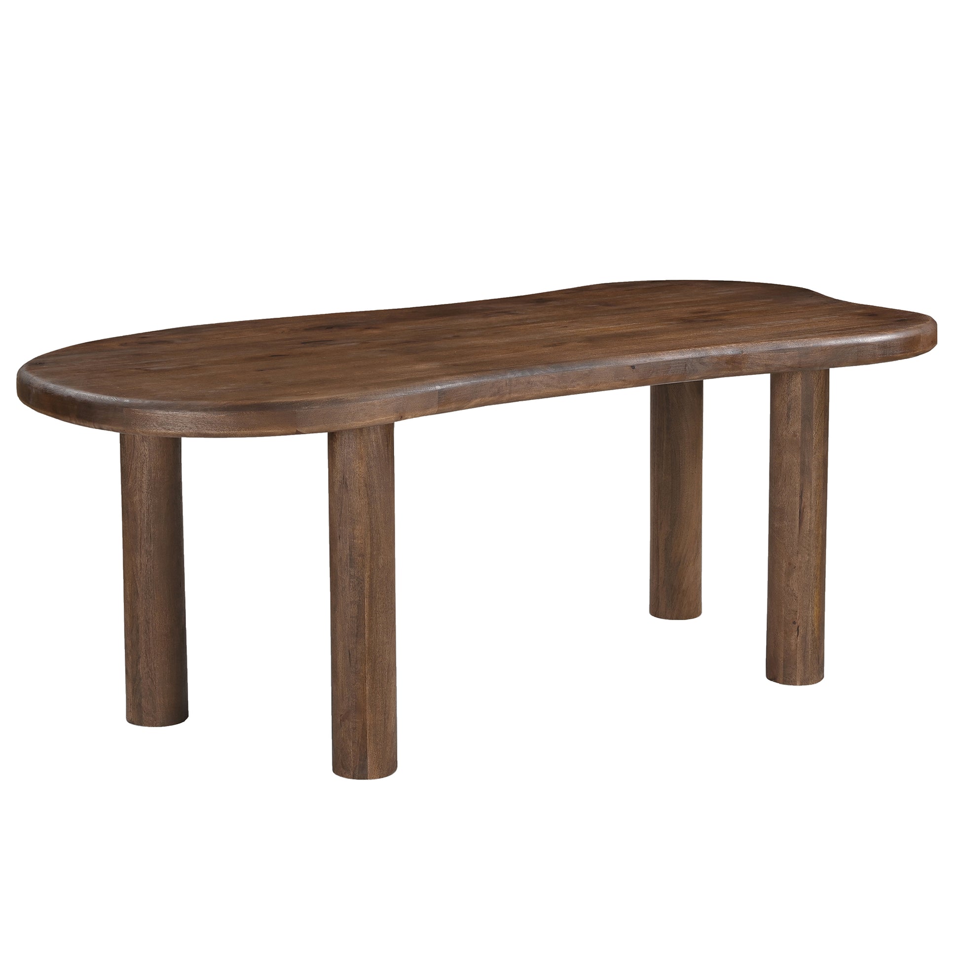 ZALOA-78" DINING TABLE-DARK WALNUT-DECOROLALA