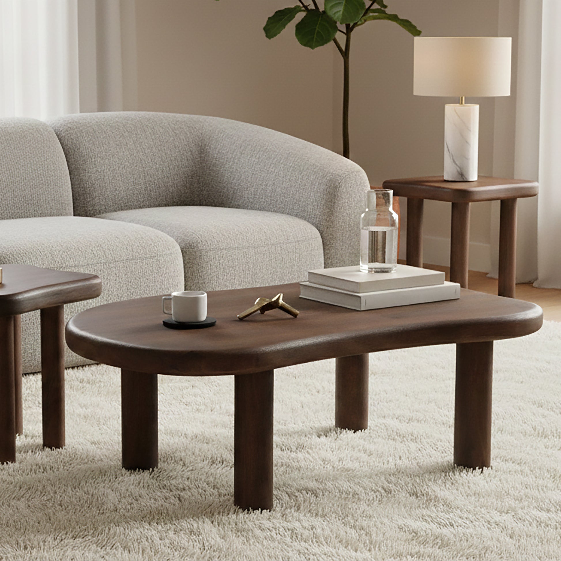 ZALOA-COFFEE TABLE-DARK WALNUT-DECOROLALA