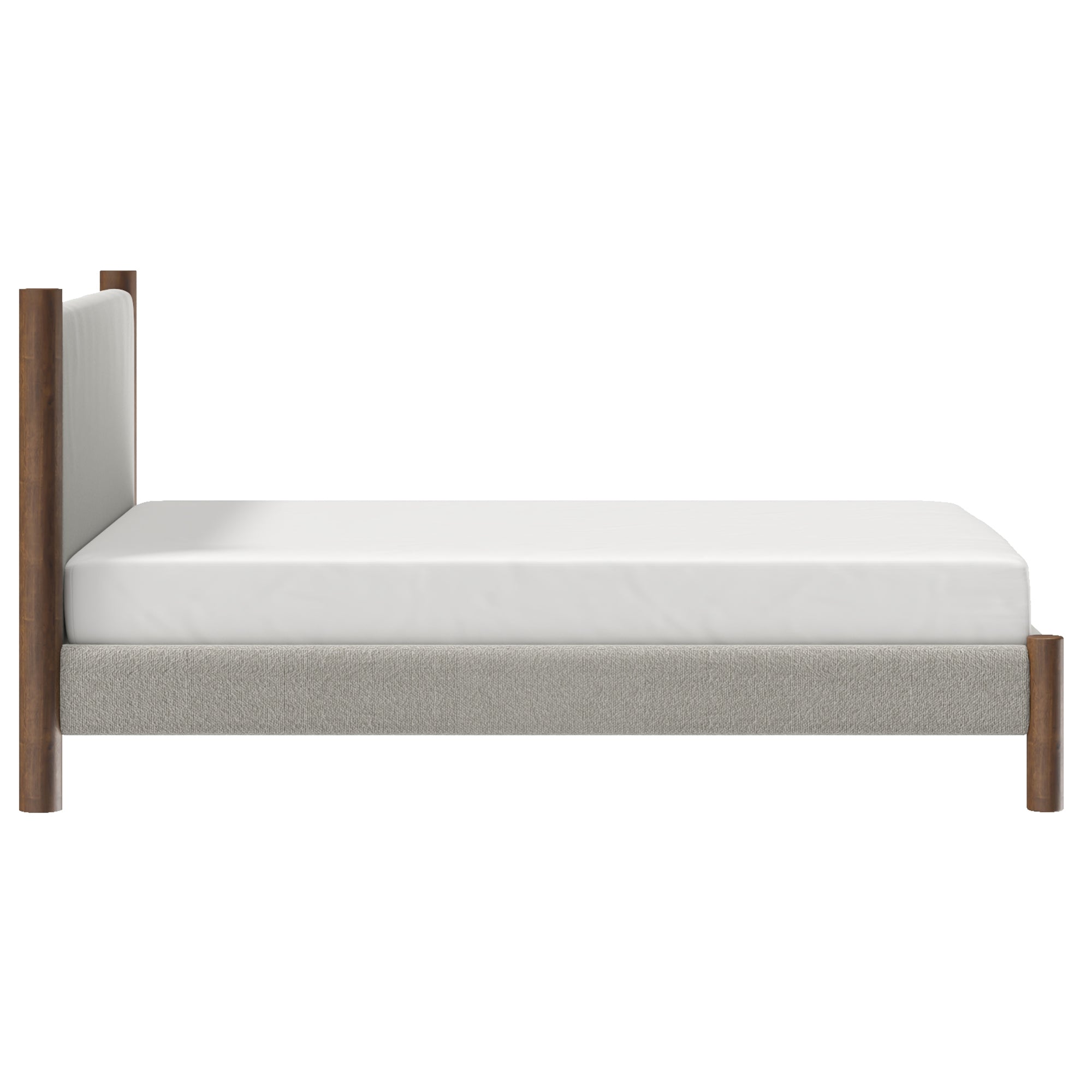 ZORAN-60" PLATFORM BED-MUSHROOM-DECOROLALA