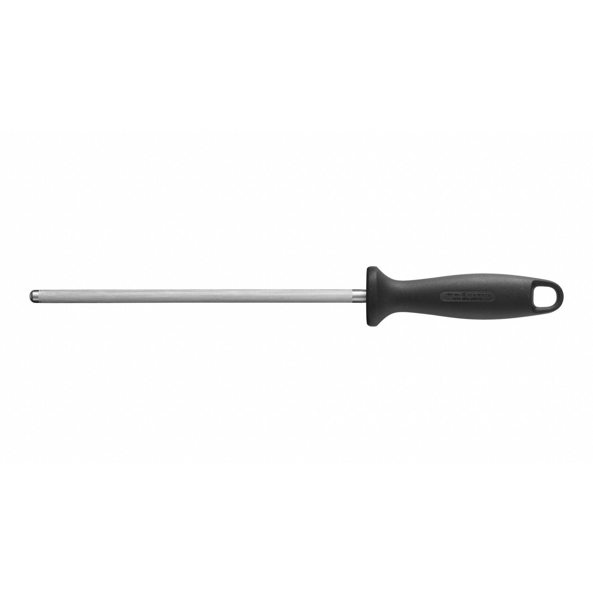 ZWILLING 23cm Sharpening Steel Chrome - Black-Dinnerware-DECOROLALA