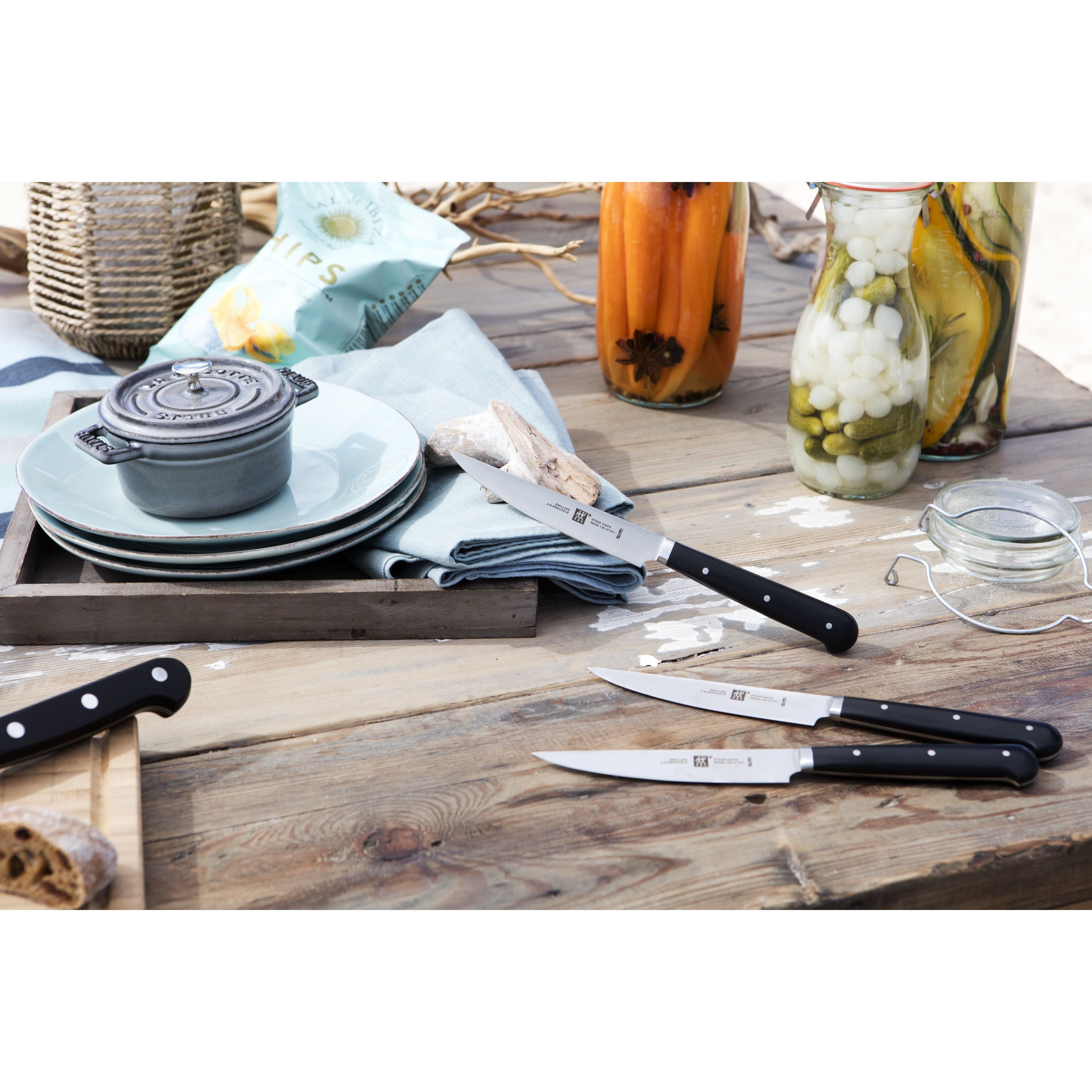 ZWILLING 4-Piece Steak Knife Set Stainless Steel-Kitchen Tool-DECOROLALA